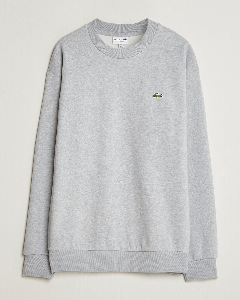 Lacoste Crew Neck Sweatshirt Silver Chine – Grigio