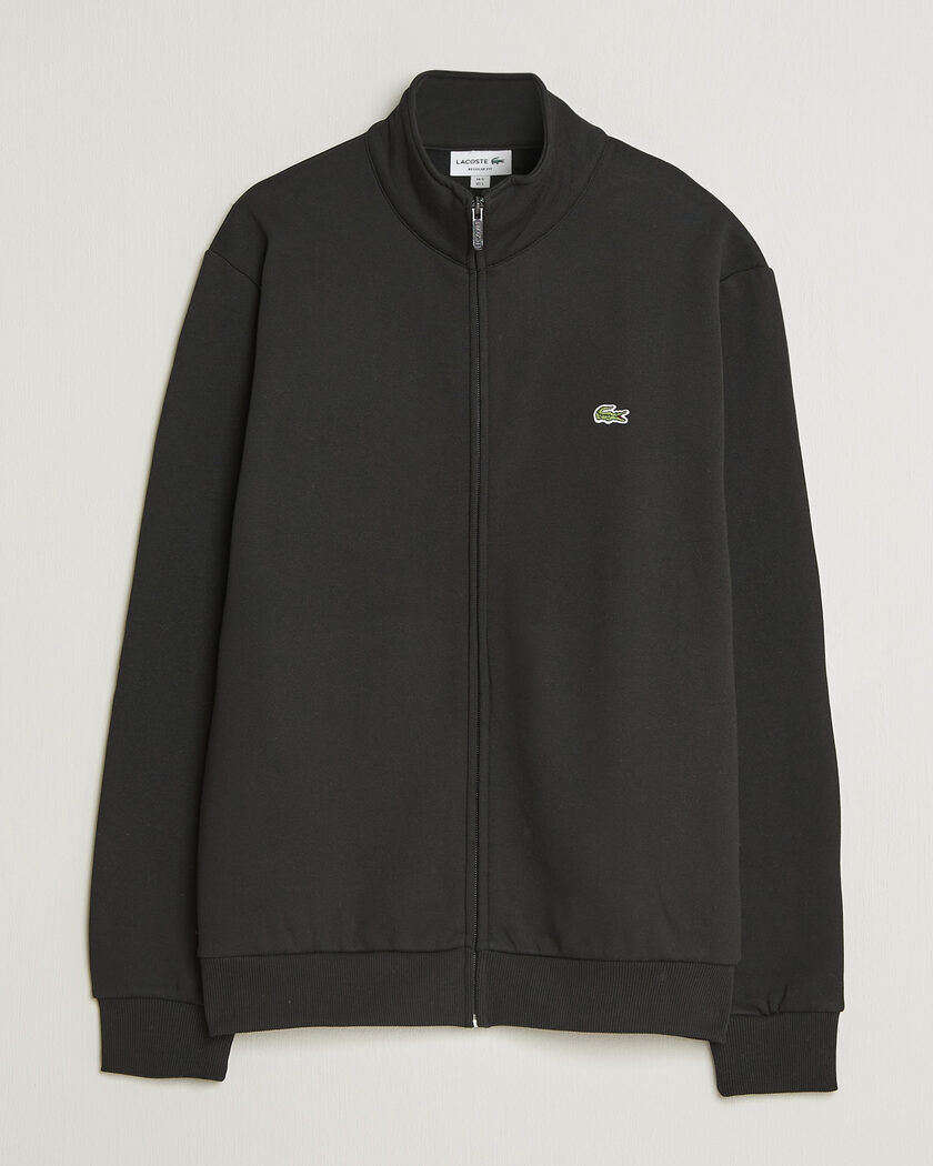 Lacoste Full Zip Sweater Black – Nero