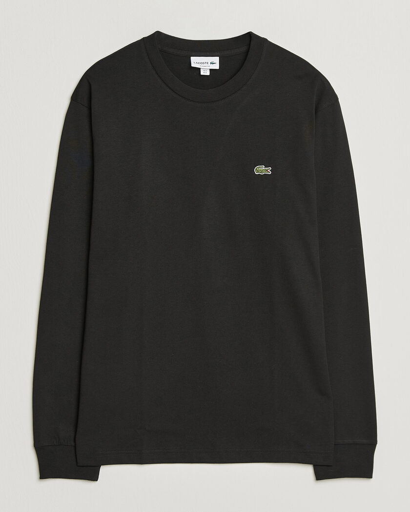 Lacoste Crew Neck Long Sleeve T-Shirt Black – Nero