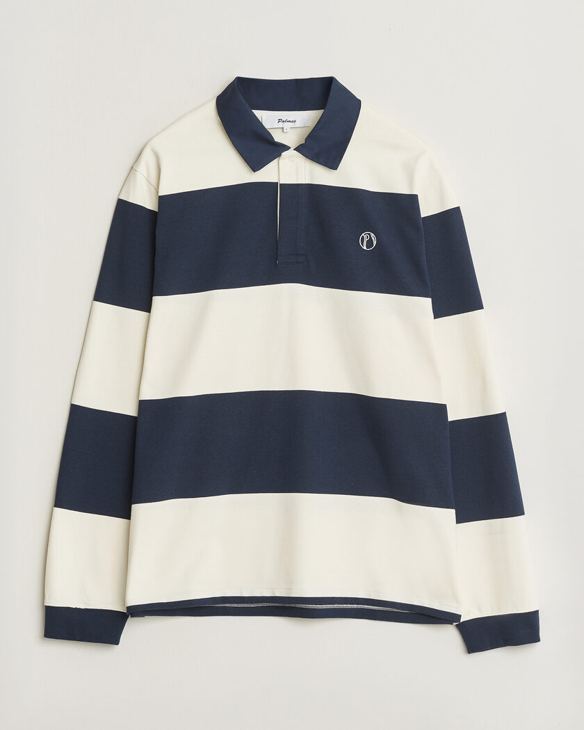 Palmes Ball Rugby Shirt Navy Stripe – Blu