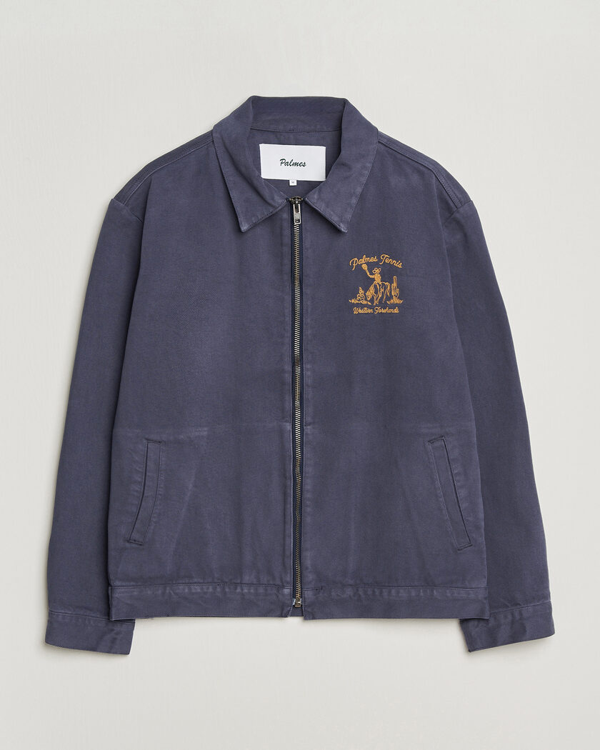 Palmes Western Zip Jacket Navy – Blu