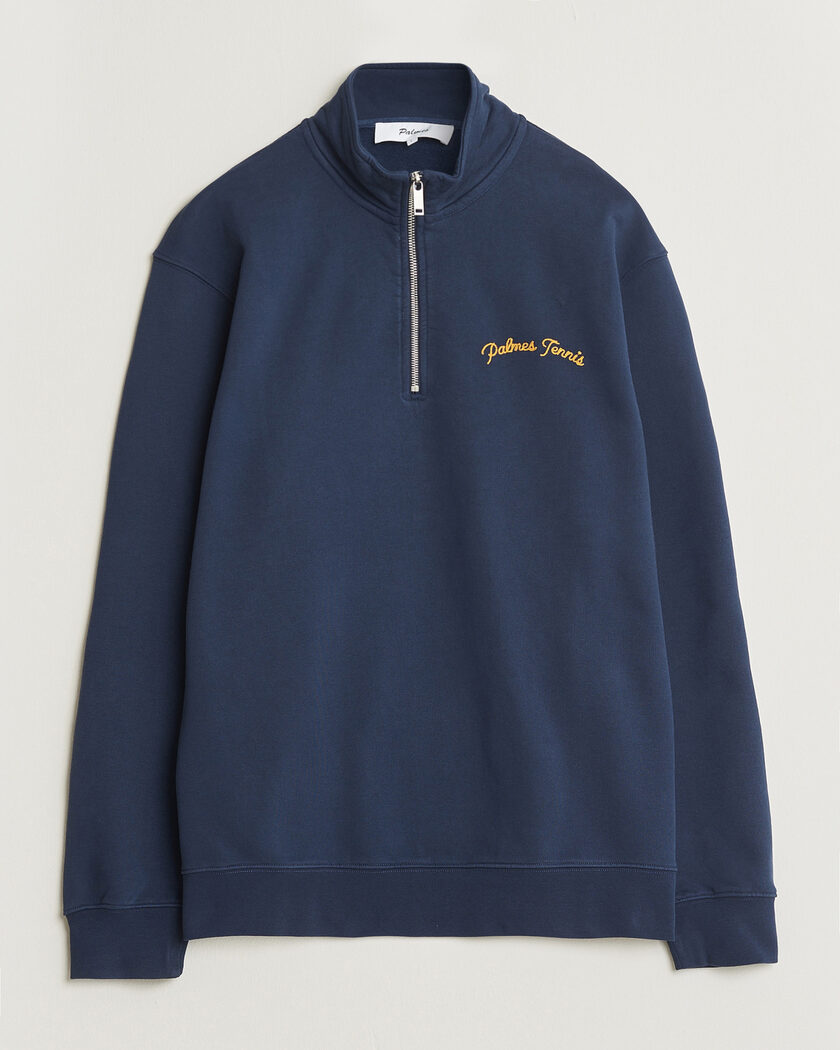 Palmes Western Zip Sweatshirt Navy – Blu