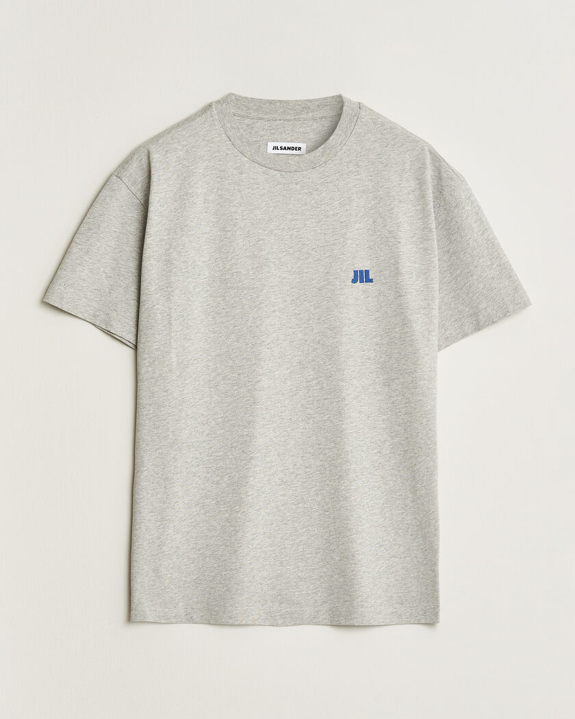 Jil Sander Short Sleeve Jil Logo T-Shirt Light Grey – Grigio