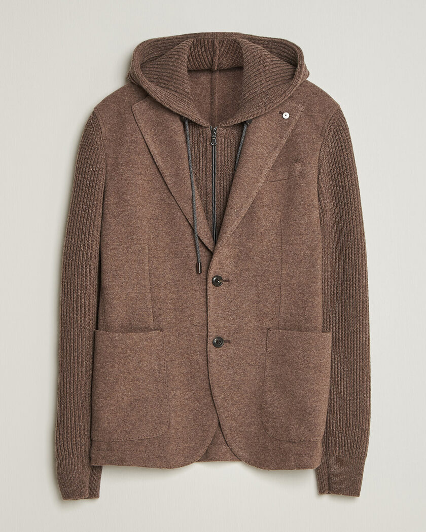 L.B.M. 1911 Ivan Hybrid Wool Blazer Brown – Marrone
