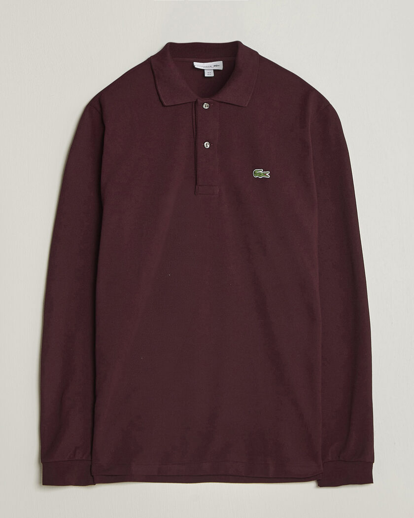 Lacoste Original Long Sleeve Polo Piké Oxalis – Marrone
