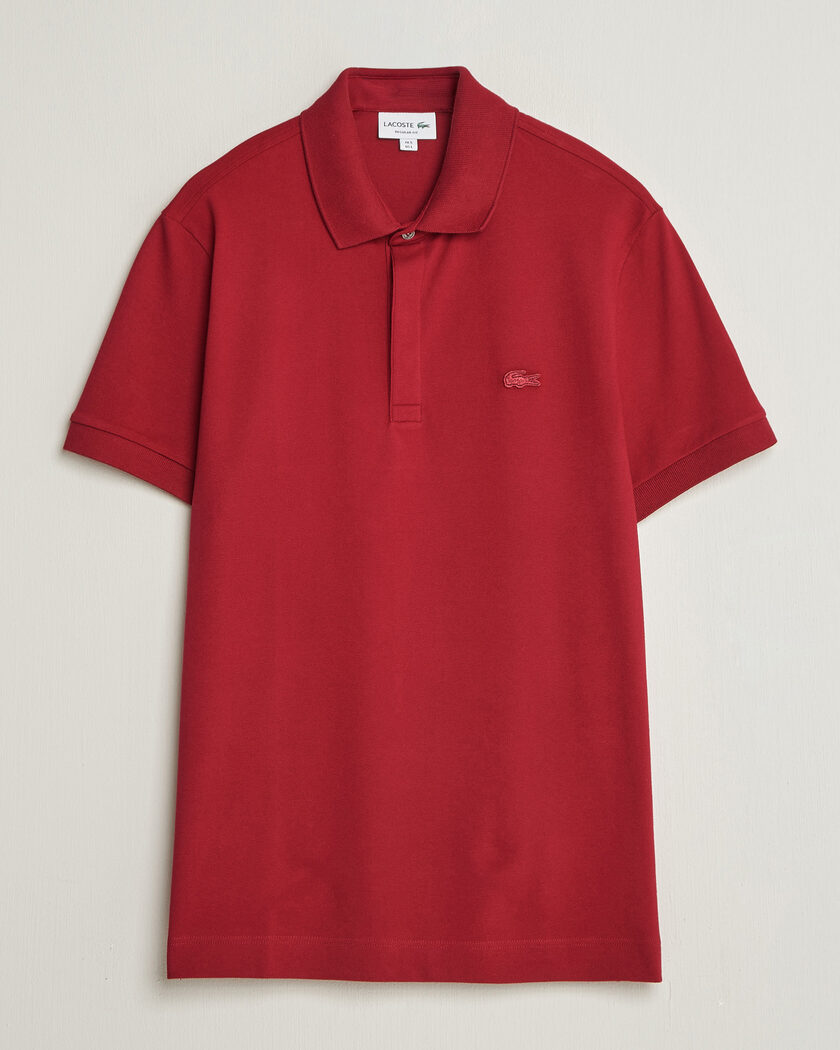 Lacoste Paris Polo Piké Bordeaux – Rosso