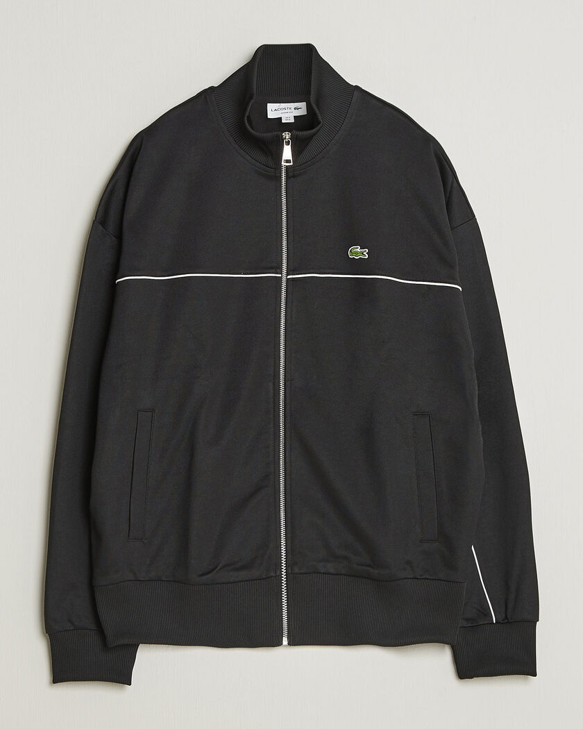 Lacoste Piqué Track Jacket Black – Nero