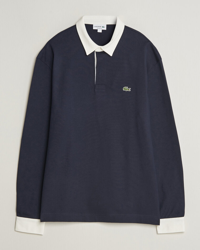 Lacoste Heavy Cotton Rugger Dark Navy – Blu