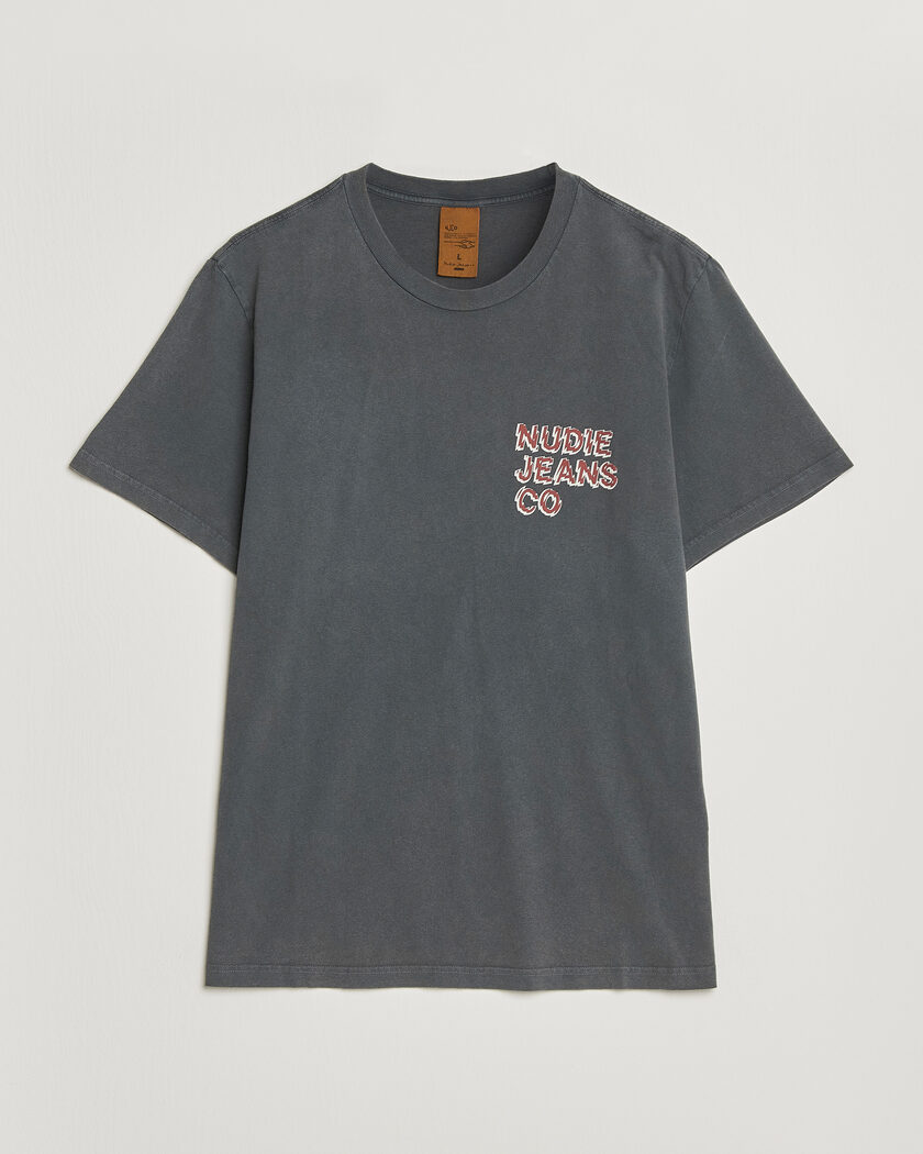 Nudie Jeans Roy Life Tracks T-Shirt Antracite – Grigio