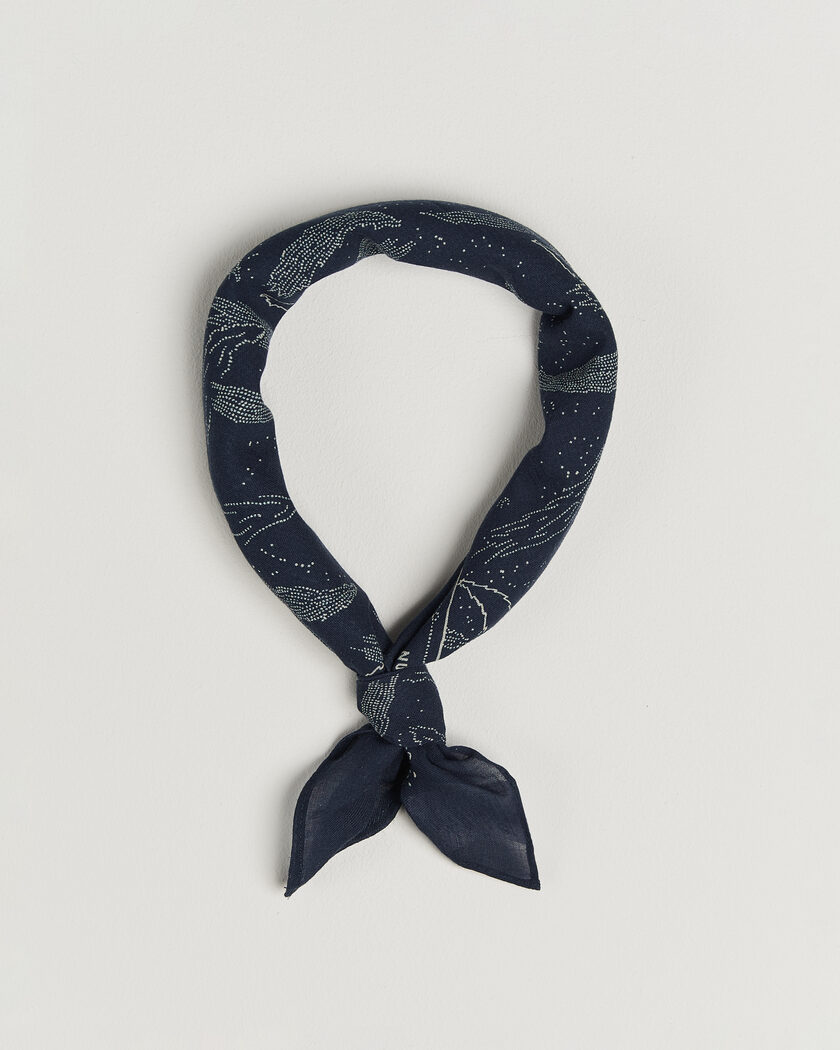 Nudie Jeans Ingrid Printed Bandana Blue – Blu