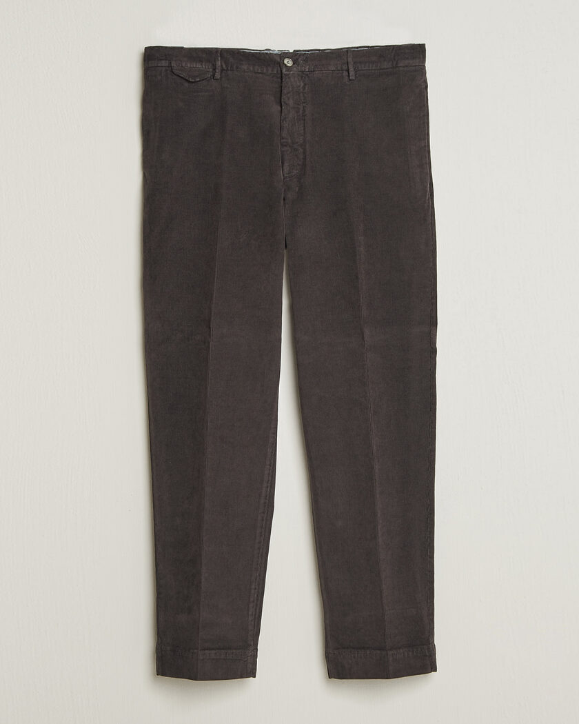 Santaniello Corduroy Trousers Dark Grey – Grigio