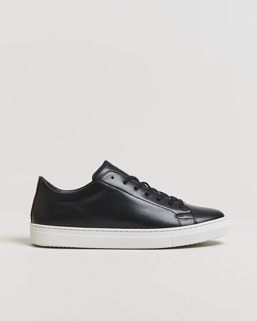 LES DEUX Signature Leather Sneaker Black – Nero