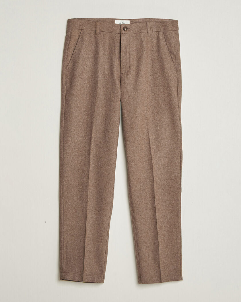 LES DEUX Wool Reg Suit Pants Caribou – Marrone