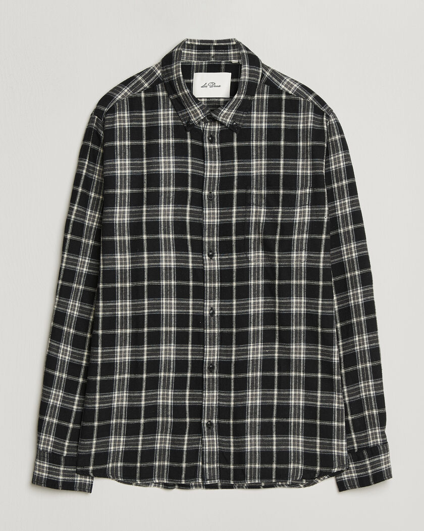 LES DEUX Vintage Check Shirt Black – Nero
