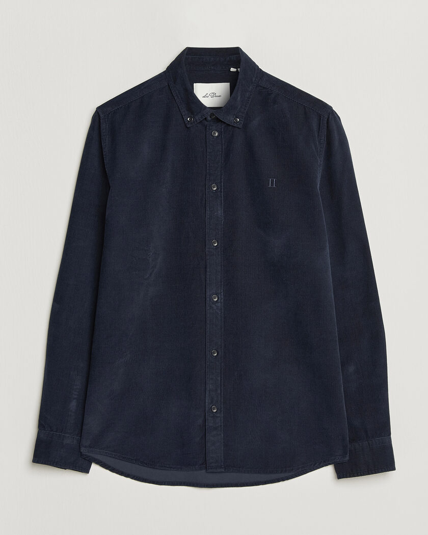 LES DEUX Pinwale Corduroy Shirt Dark Navy – Blu