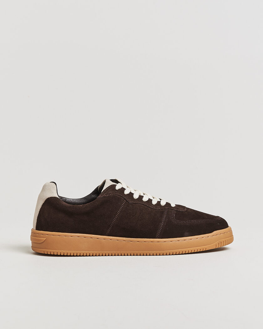 LES DEUX Suede Sneaker Molé Brown – Marrone