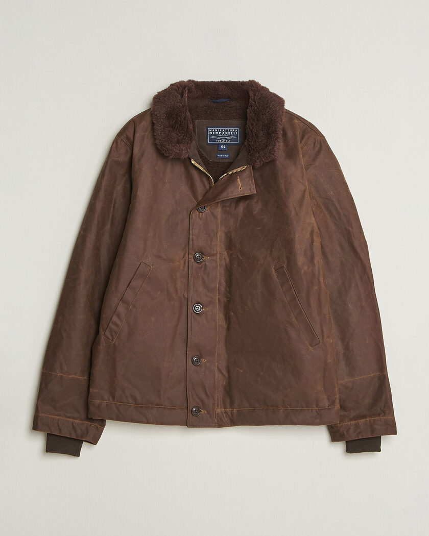 Manifattura Ceccarelli Deck Jacket Dark Tan – Marrone