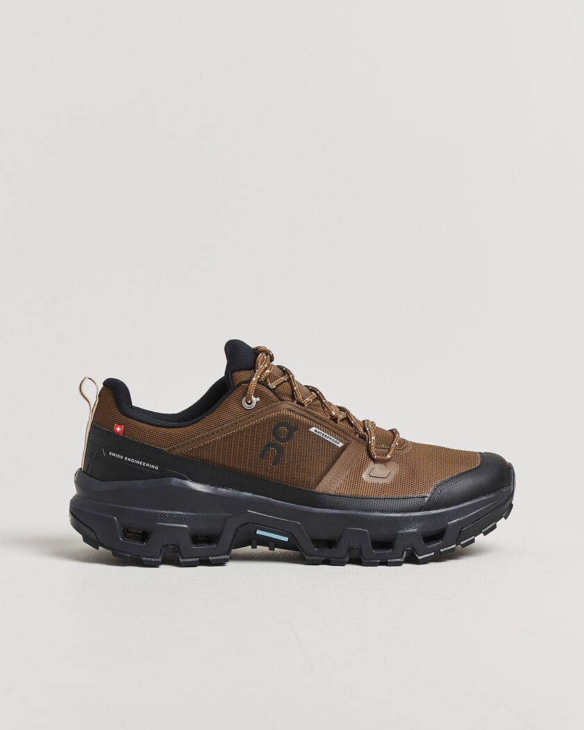On Cloudrock Low Waterproof Earth/Black – Marrone