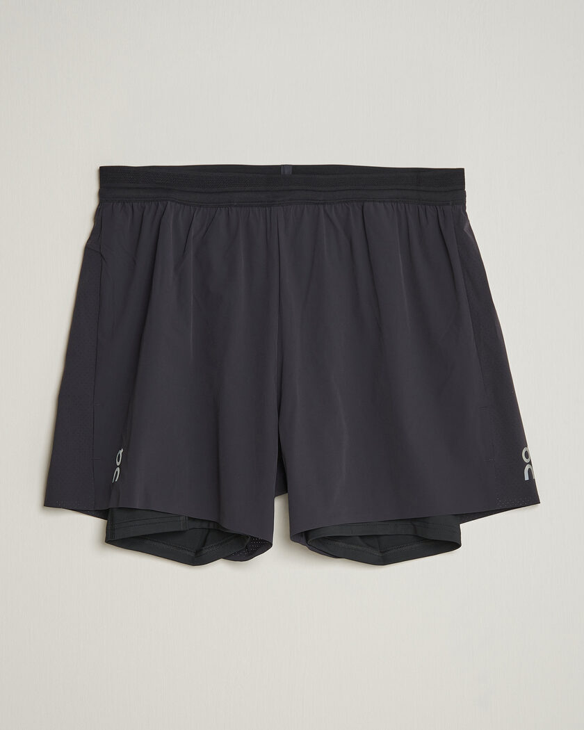 On 5 Inch Performance 2/1 Shorts Black – Nero