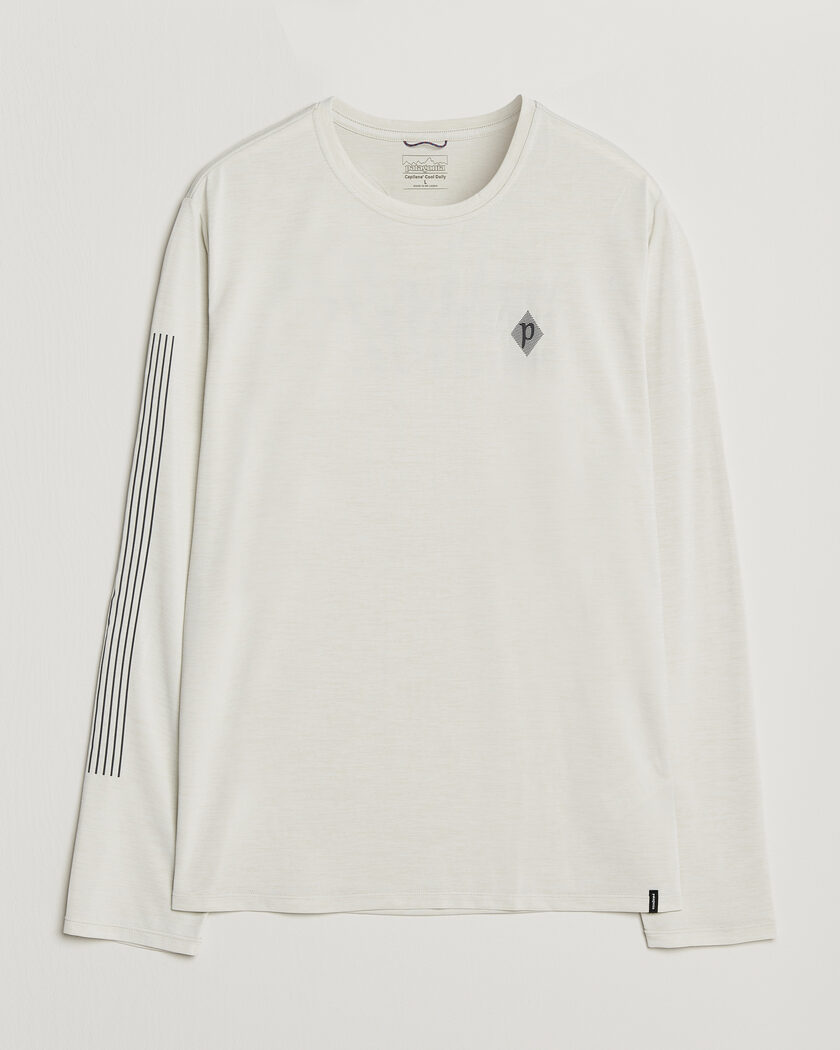 Patagonia Long Sleeve Cap Cool Shirt Dyno White – Bianco