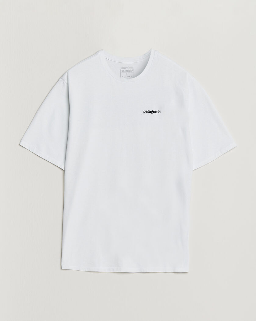 Patagonia P-6 Logo Responsibili T-Shirt Fiber White – Bianco