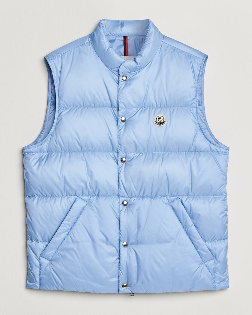 Moncler Tuquerouye Down Vest Light Blue – Blu