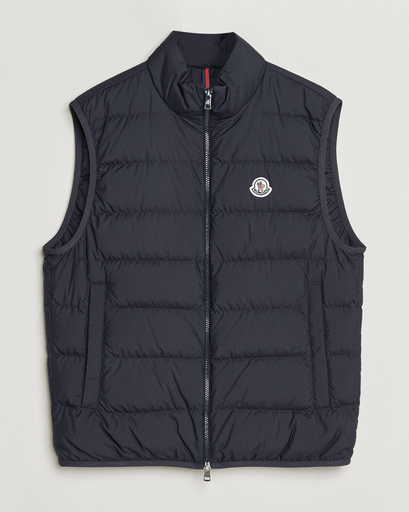  Moncler Contrin Down Vest Navy – Blu
