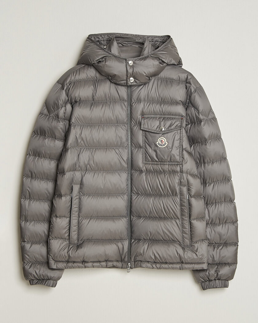 Moncler Verith Hooded Down Jacket Grey – Grigio
