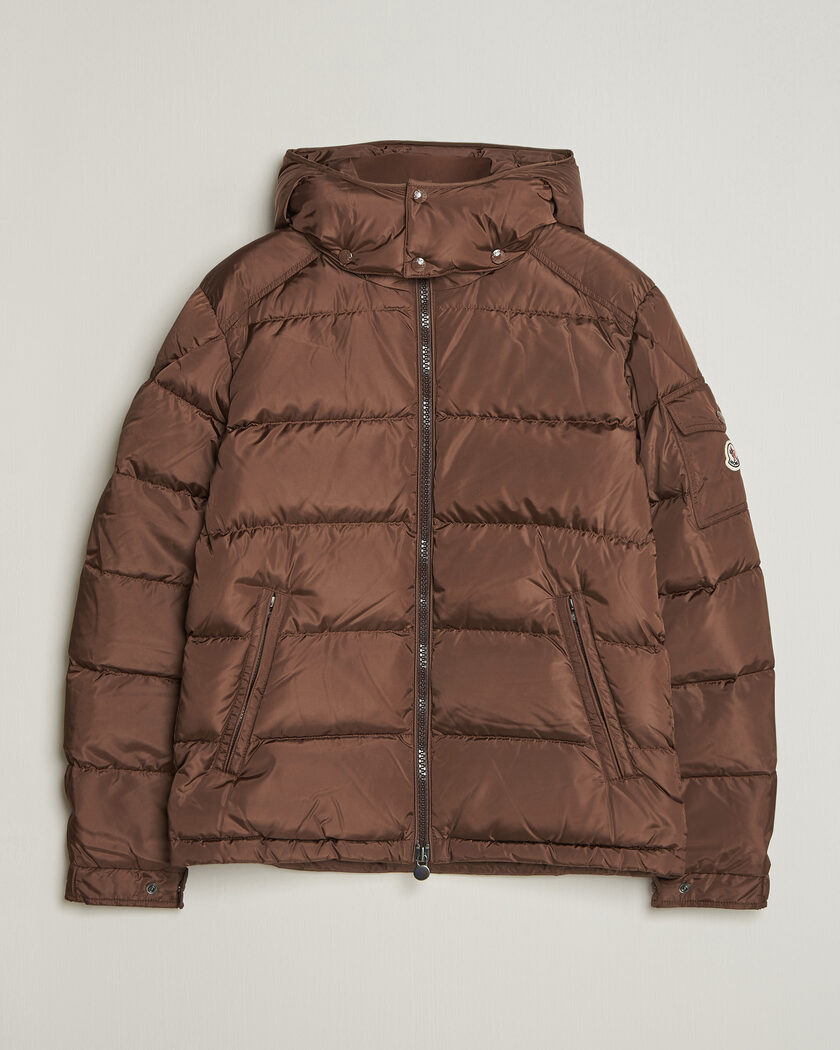 Moncler Maya Jacket Matte Brown – Marrone