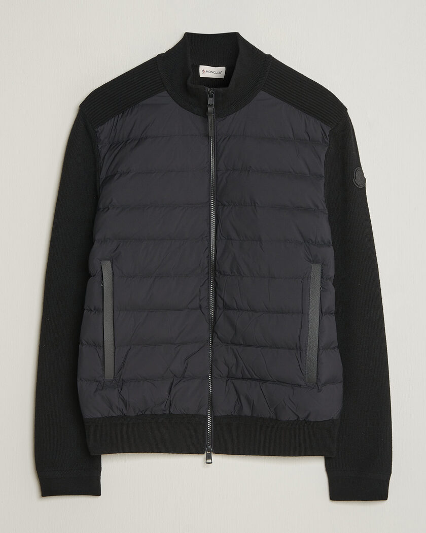 Moncler Wool/Cashmere Hybrid Jacket Black – Nero