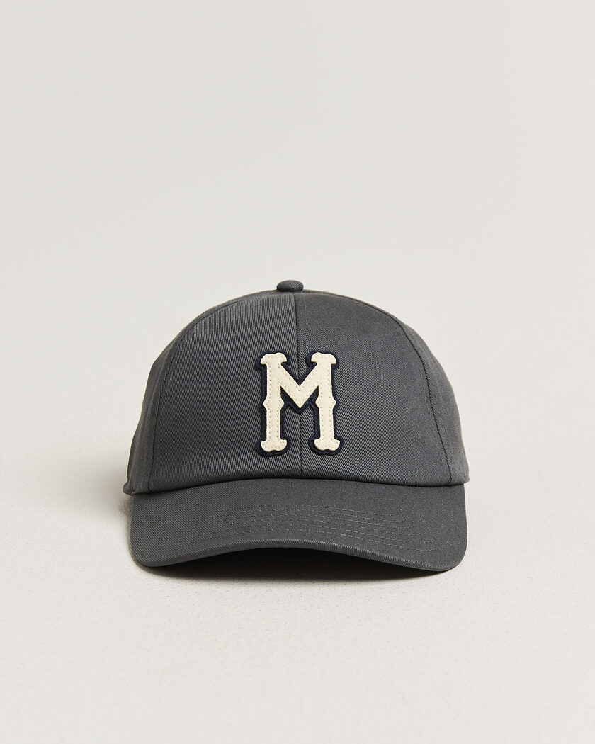 Moncler College Logo Baseball Cap Grey – Grigio