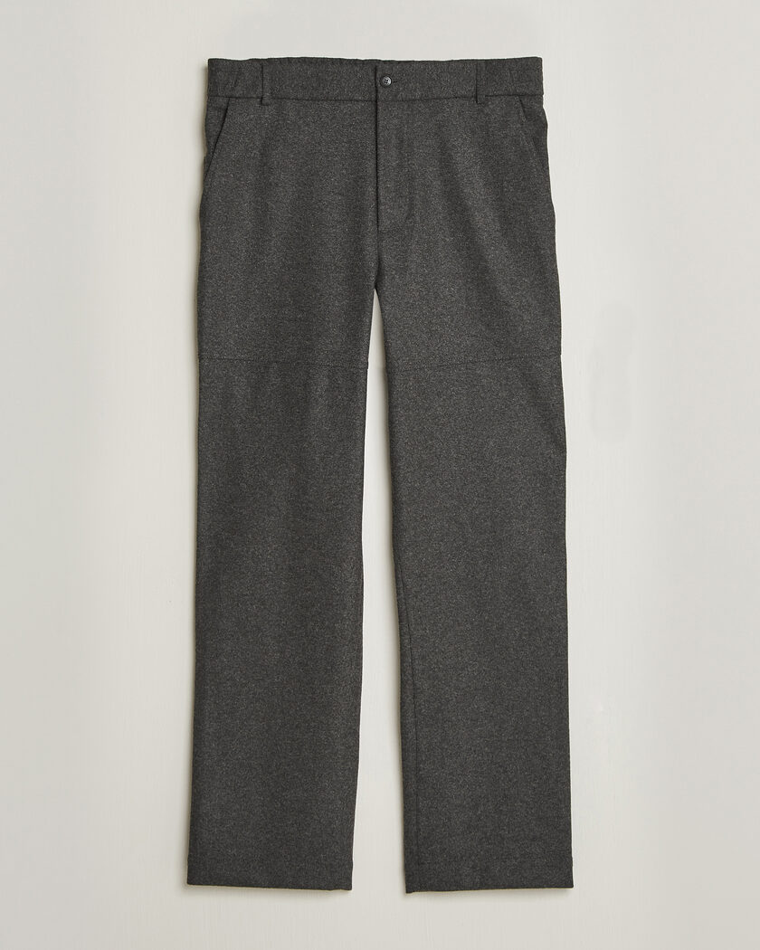 Moncler Flannel Trousers Charcoal – Grigio