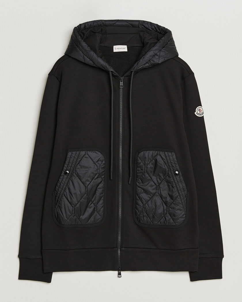 Moncler Full Zip Hoodie Black – Nero