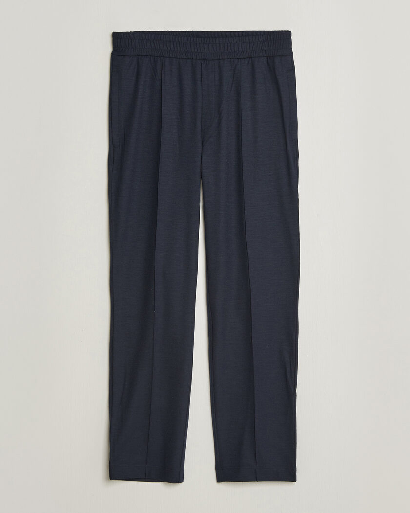 Moncler Flannel Joggers Navy – Blu