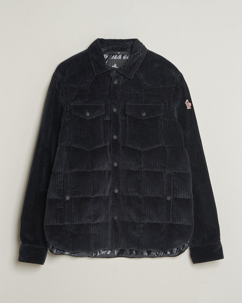 Moncler Grenoble Gelt Corduroy Shirt Jacket Navy – Blu