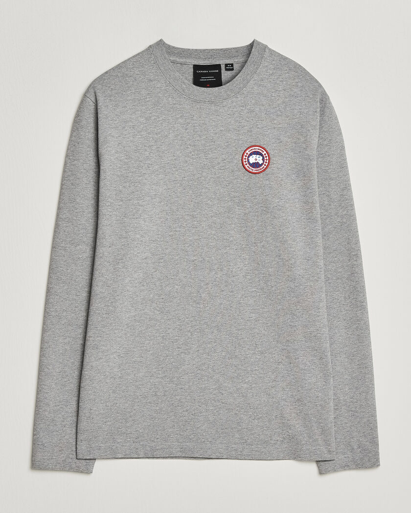 Canada Goose Vantage Long Sleeve T-Shirt Stone Heather – Grigio