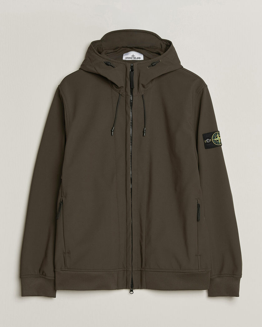 Stone Island Short Hooded Soft Shell Jacket Coal Grey – Grigio