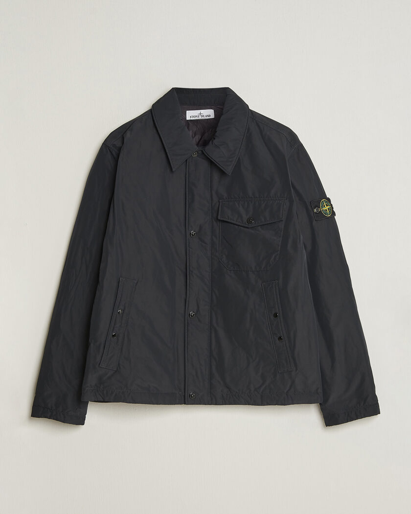 Stone Island Micro Twill Padded Jacket Black – Nero