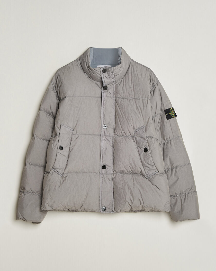 Stone Island Crinkle Reps Padded Down Jacket Grey – Grigio