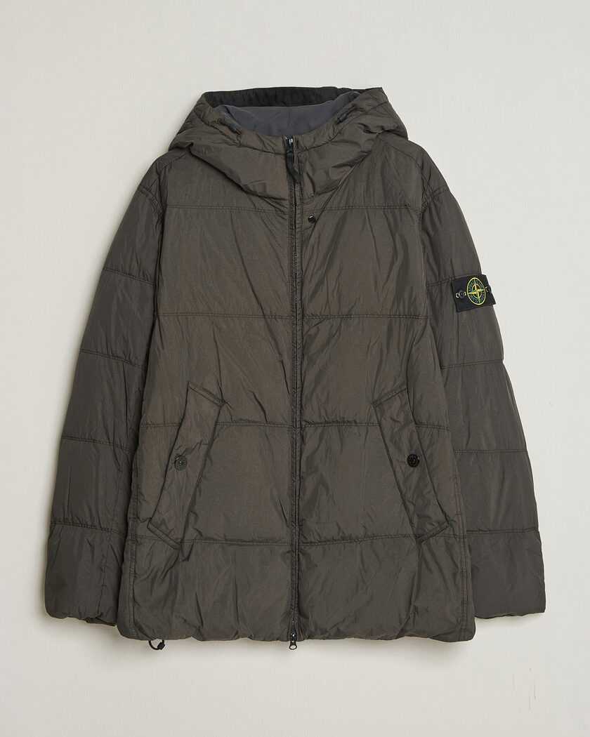 Stone Island Crinkle Reps Padded Hood Down Jacket Grey – Grigio