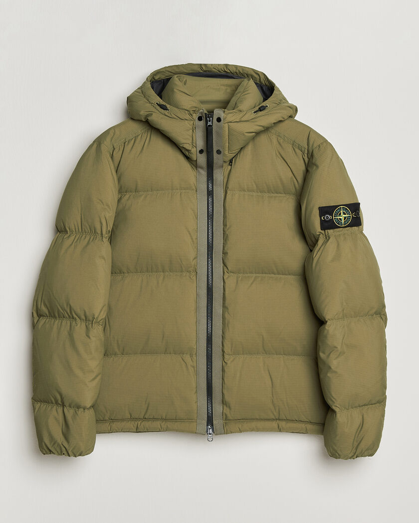 Stone Island Matt Ripstop Cordura Down Jacket Green – Verde