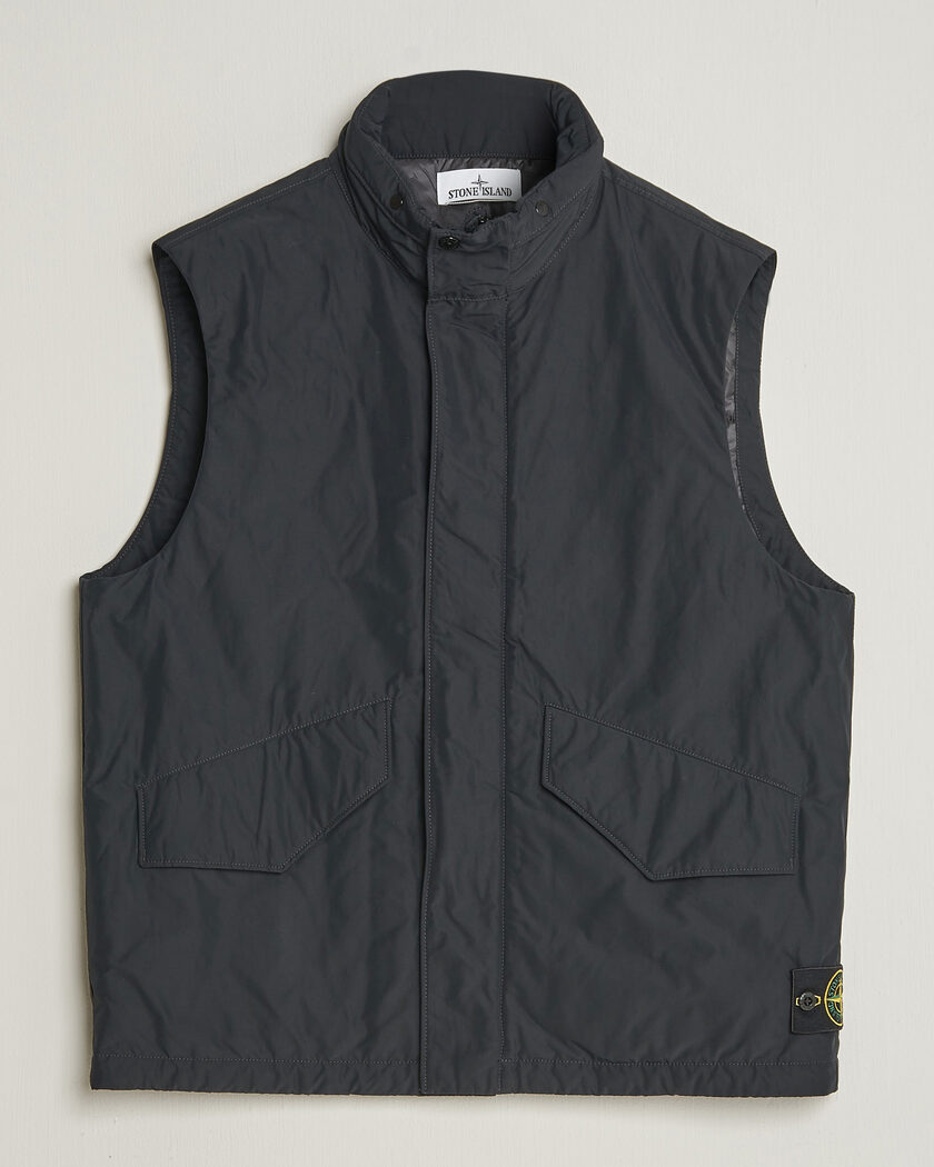 Stone Island Micro Twill Padded Vest Black – Nero