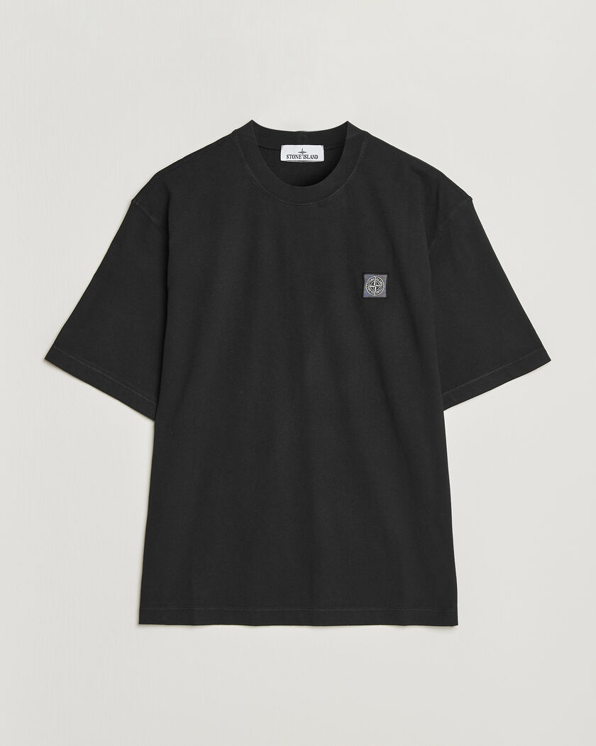 Stone Island Combed Organic Cotton T-Shirt Black – Nero