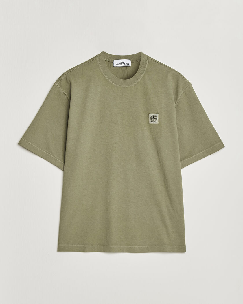 Stone Island Combed Organic Cotton T-Shirt Miltary Green – Verde
