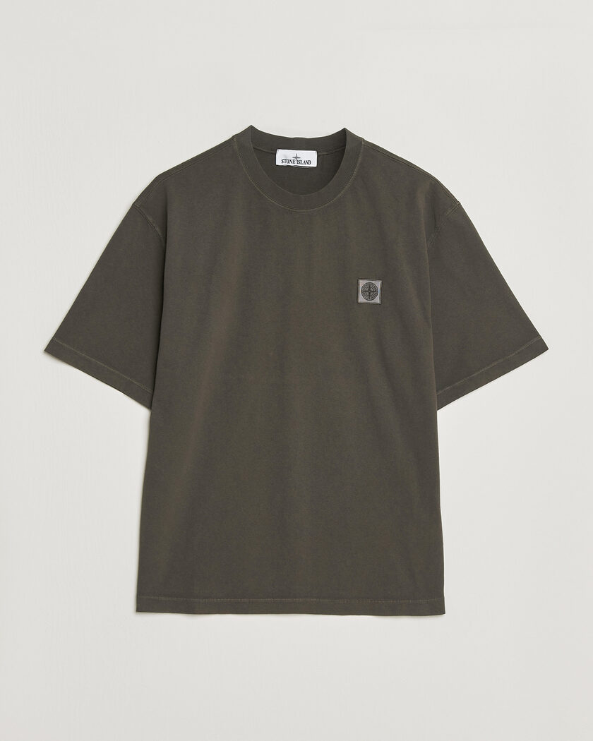 Stone Island Combed Organic Cotton T-Shirt Coal Grey – Grigio