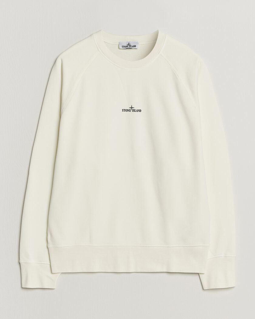 Stone Island Garment Dyed Fleece Desert Print Sweatshirt Ivory – Bianco