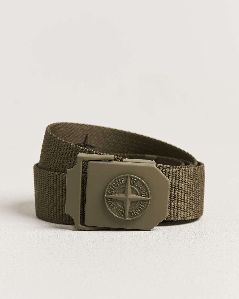 Stone Island Textile Belt Military Green – Verde