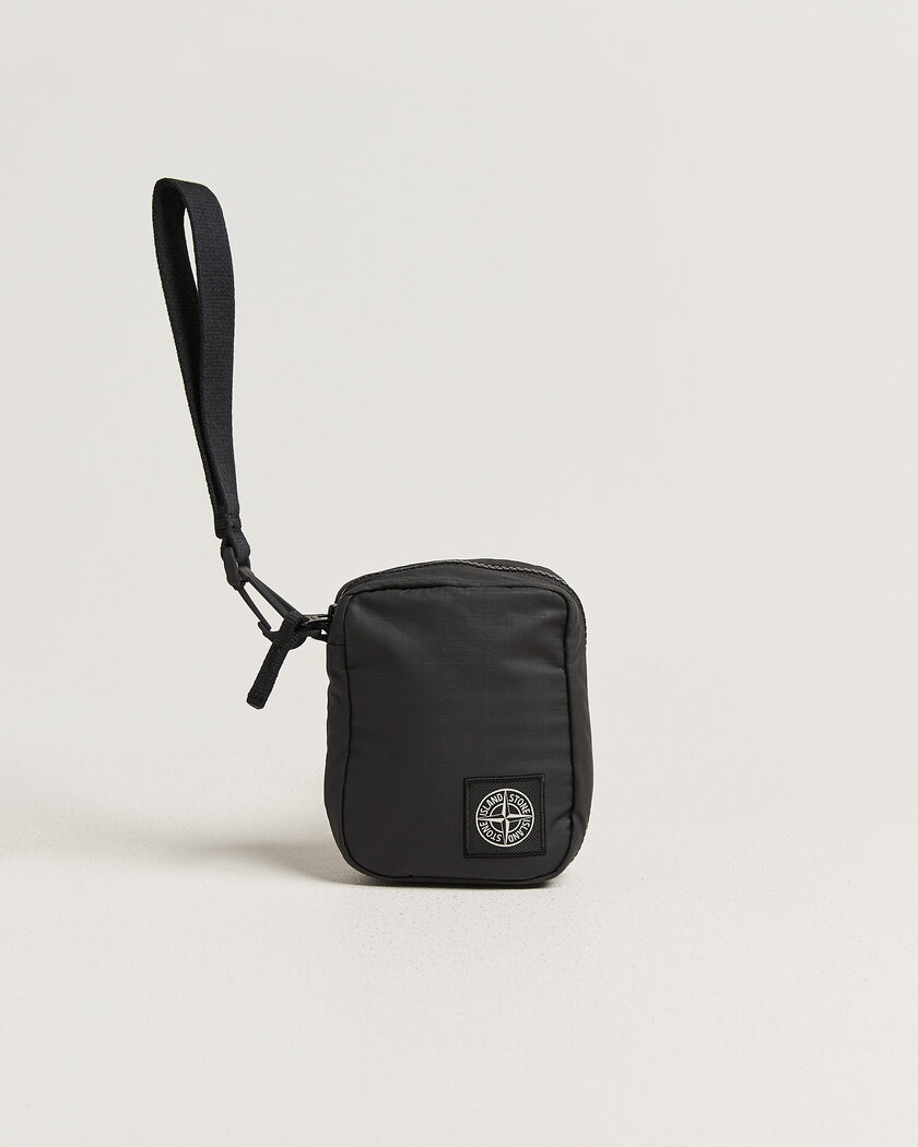 Stone Island Coated Cotton Ripstop Wallet Black – Nero