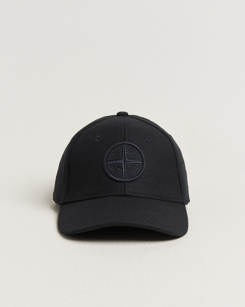 Stone Island Wool/Nylon Flannel Cap Navy Blue – Blu
