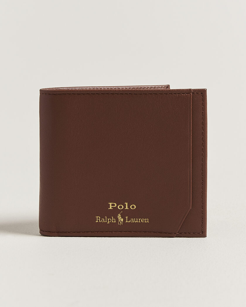 Polo Ralph Lauren Smooth Leather Wallet Saddle – Marrone